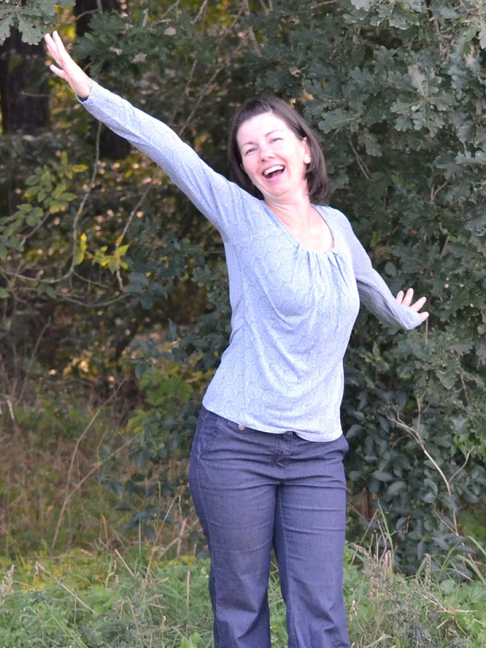 Bettina macht den Flieger :)